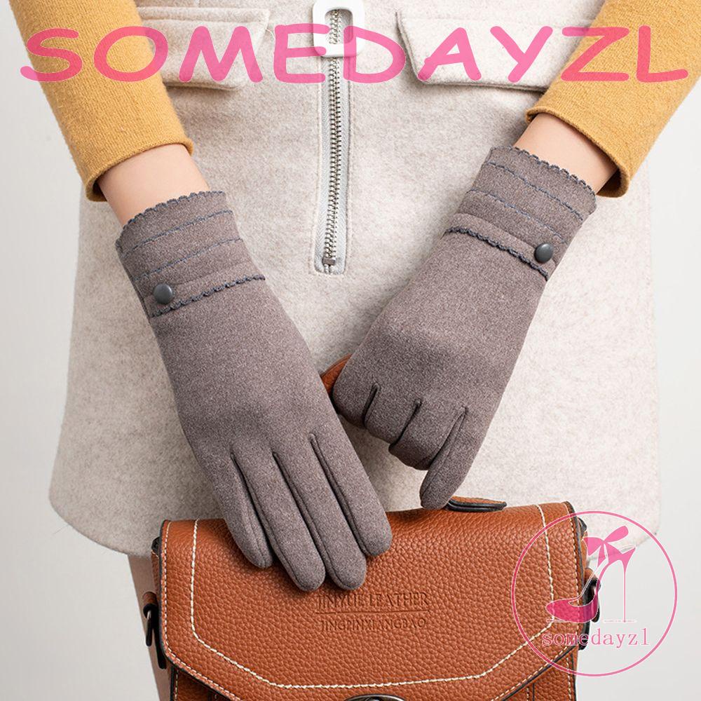 Găng Tay Giữ Ấm Màu Sắc Đơn Giản Thoải Mái Phong Cách Hàn Quốc Cho Nữ