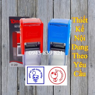 Khắc con dấu logo Vuông, logo tròn 2cm theo yêu cầu
