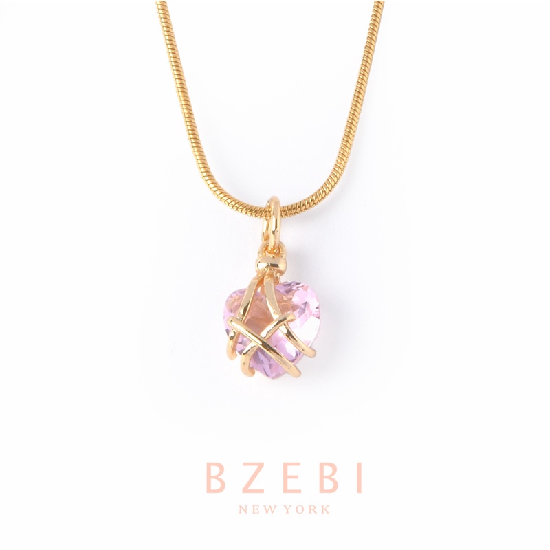 Vòng cổ Mạ Vàng 18K Mặt Hình Búp Bê Barbie Đính Đá Pha Lê Thời Trang 398n