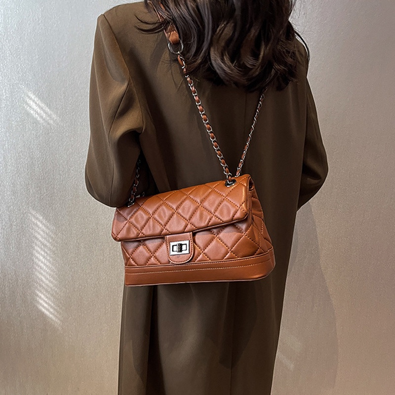 Túi Đeo Chéo Hình Thoi Cỡ Lớn Phong Cách retro Thời Trang Cho Nữ