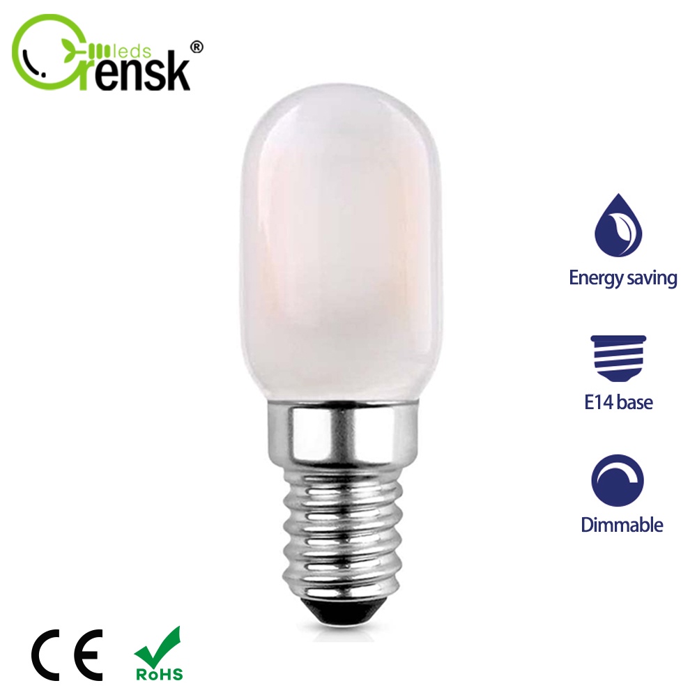 Bóng Đèn LED Mini E14 1W T22 2700K Ánh Sáng Trắng Ấm Dùng Trang Trí Tủ Lạnh