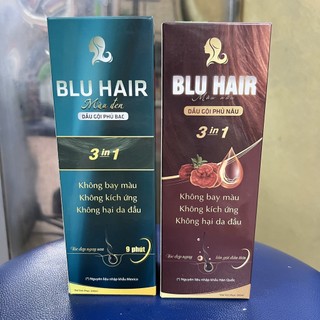 Dầu gội phủ bạc, phủ nâu blu hair chai 200ml