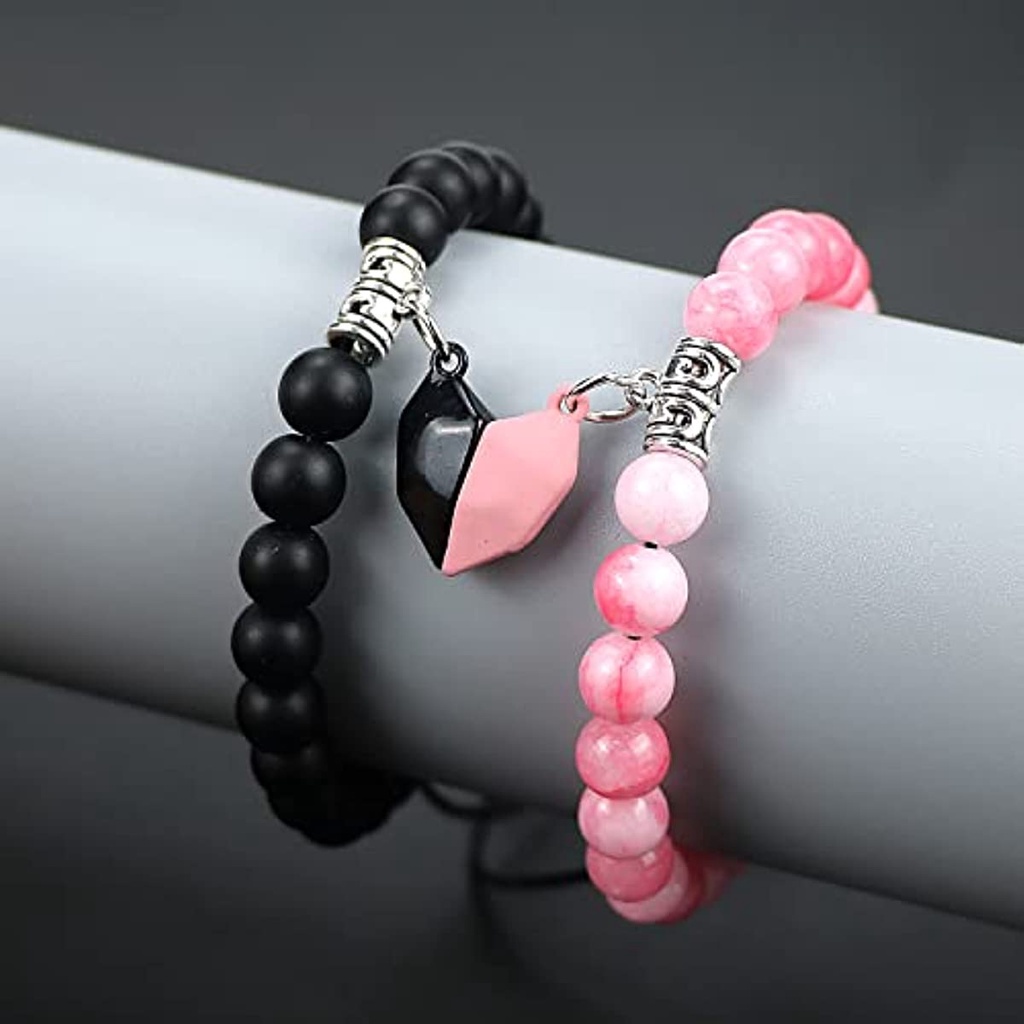 Vòng Tay Chuỗi Hạt Đá Từ Tính Có Thể Điều Chỉnh Thời Trang Cho Cặp Đôi JP5