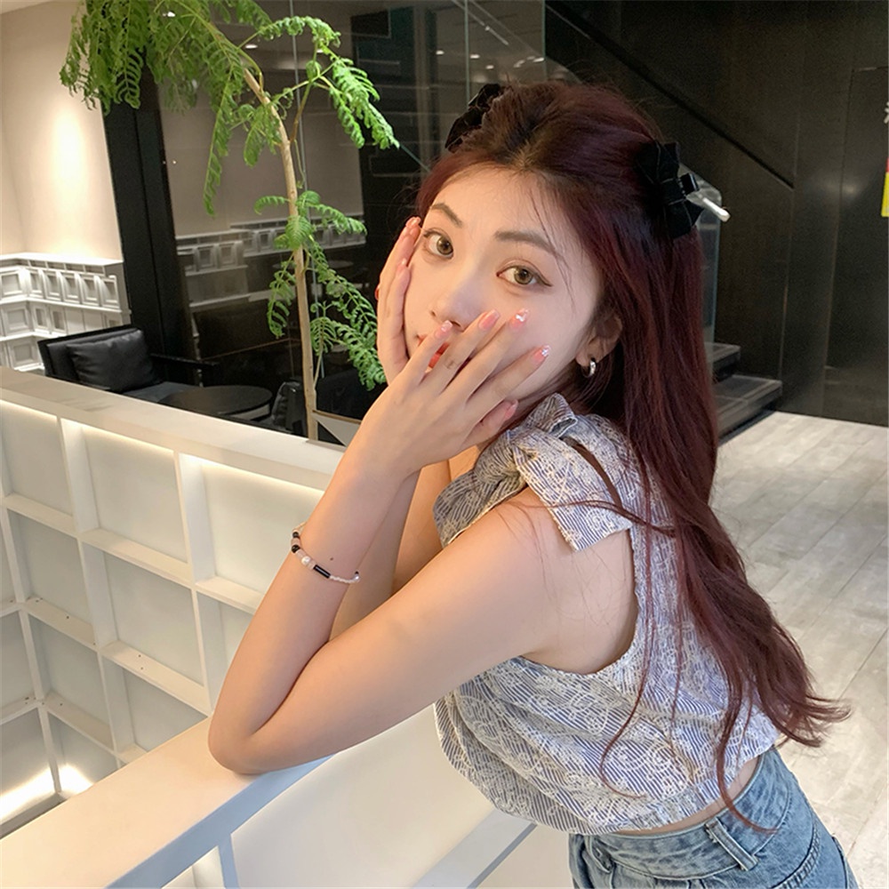 Kẹp Tóc Nơ Vải Nhung Phong Cách Công Chúa