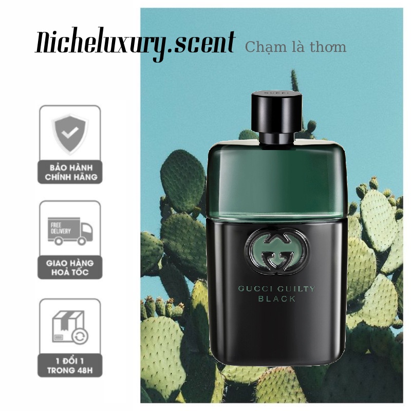 🅽🅸🅲🅷🅴 - Nước hoa GUCCI GUILTY BLACK POUR HOMME 5ml/10ml/20ml ®️