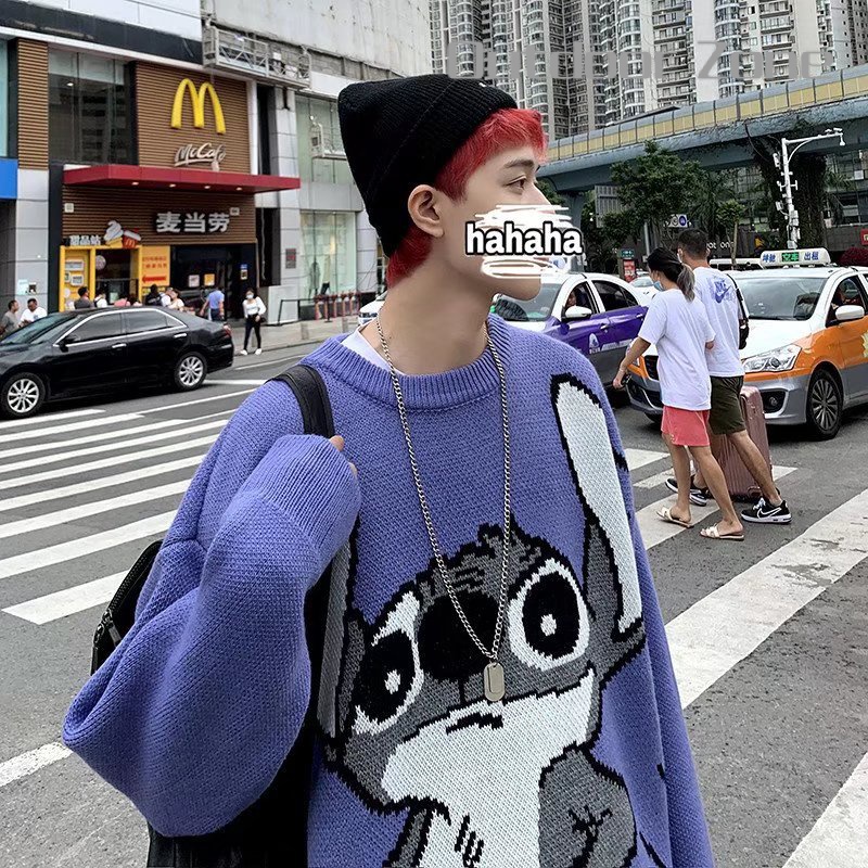 Áo Khoác cardigan Dệt Kim Cổ Tròn Dáng Rộng Thời Trang Xuân Thu Cho Nam Giới