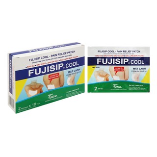 1 hôp cao dán lạnh fujisip cool hộp 10 túi x 2 miếng