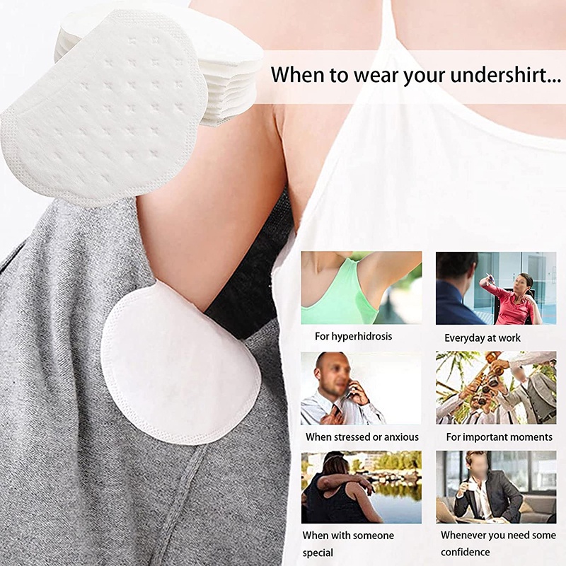 Bộ 10 Miếng Dán Thấm Hút Mồ Hôi Cho Vùng Da Dưới Cánh Tay JP5