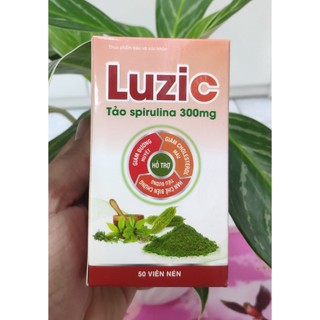 Tảo Spirulina - Luzic - Viên uống Giảm đường huyết - giảm cholesteron máu - hạn chế biến chứng tiểu đường