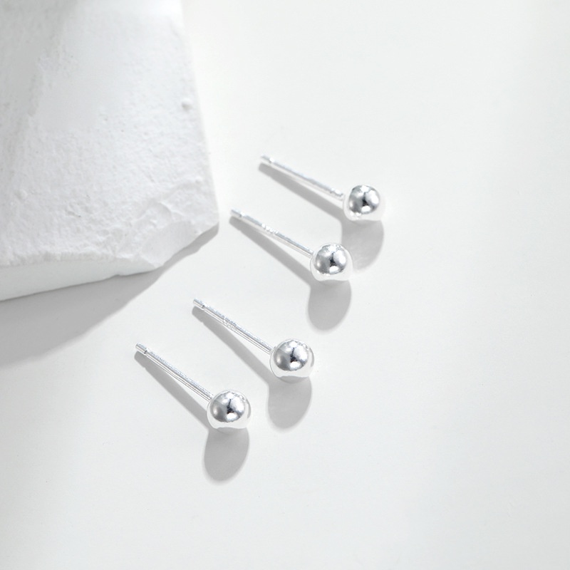 Khuyên Tai Xỏ Hạt Mạ Vàng Sáng Kích Thước Nhỏ Dành Cho Bạn Nữ