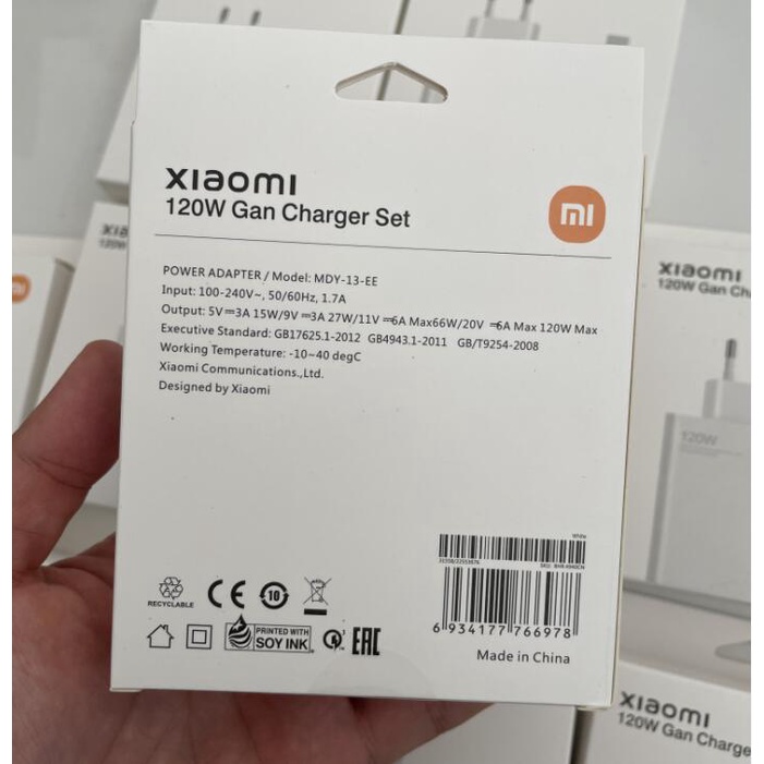 Bộ Sạc Nhanh 120W Max 6A Usb Chuyên Dụng Cho XiaoMi