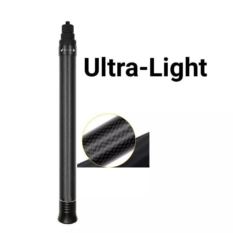 Ultra-light 3M carbon fibre selfie stick Gậy Tự Sướng 3M Bằng Sợi Carbon Siêu Nhẹ Cho Insta360 X3 ONE X2 / ONE R / ONE X GoPro 10 Action