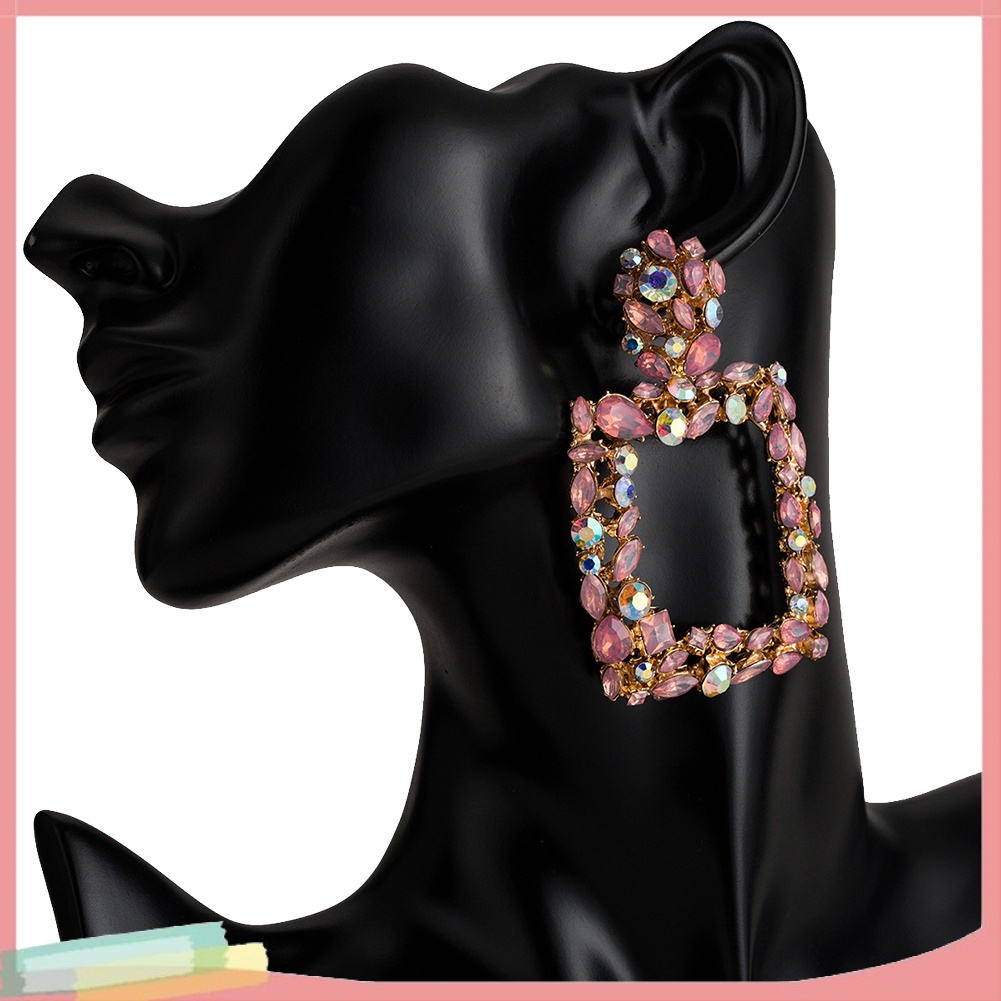 Khuyên tai đính đá phong cách Bohemian dành cho nữ