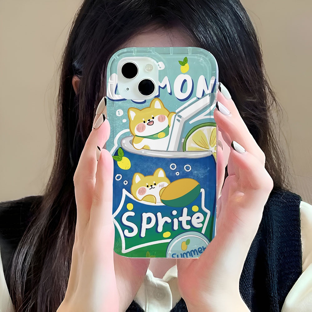 Ốp Điện Thoại Trong Suốt In Hình Đồ Uống Cho iphone 14promax 11 13 12 7Plus X XS Max