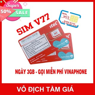 Sim ITEL data không giới hạn 3gb/ngày