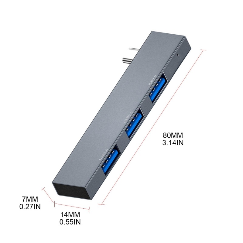 Bộ Chia 3 Cổng USB 1x3.0 + 2x2.0 Chuyên Dụng Cho Laptop / Notebook