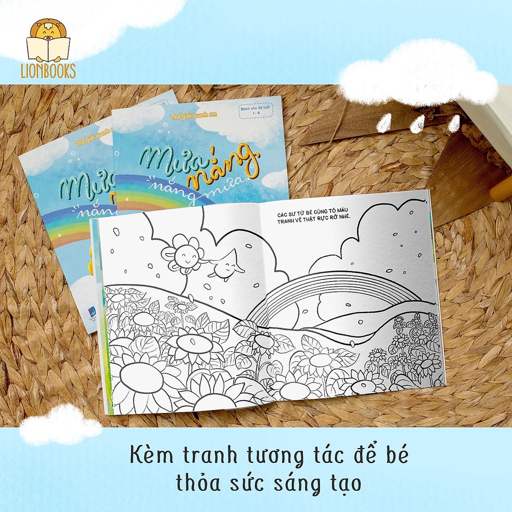 Sách thiếu nhi - Mưa nắng nắng mưa - Thế giới quanh em Lionbooks