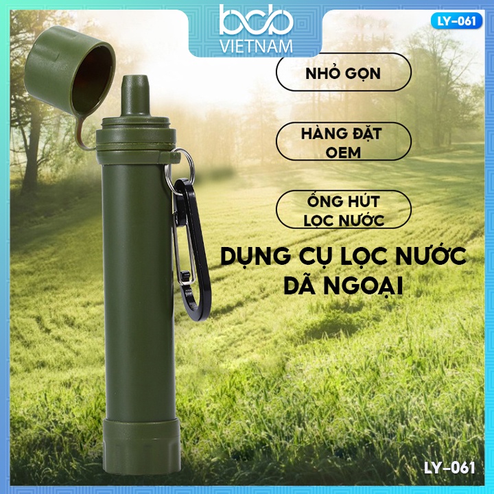 Bình Uống Nước Lọc Nước Dã Ngoại Sinh Tồn Lọc Sạch Nước Bẩn Có Thể Dùng Ngay Lập Tức Nhiều Màu Giá Tốt LY-061 LY-061