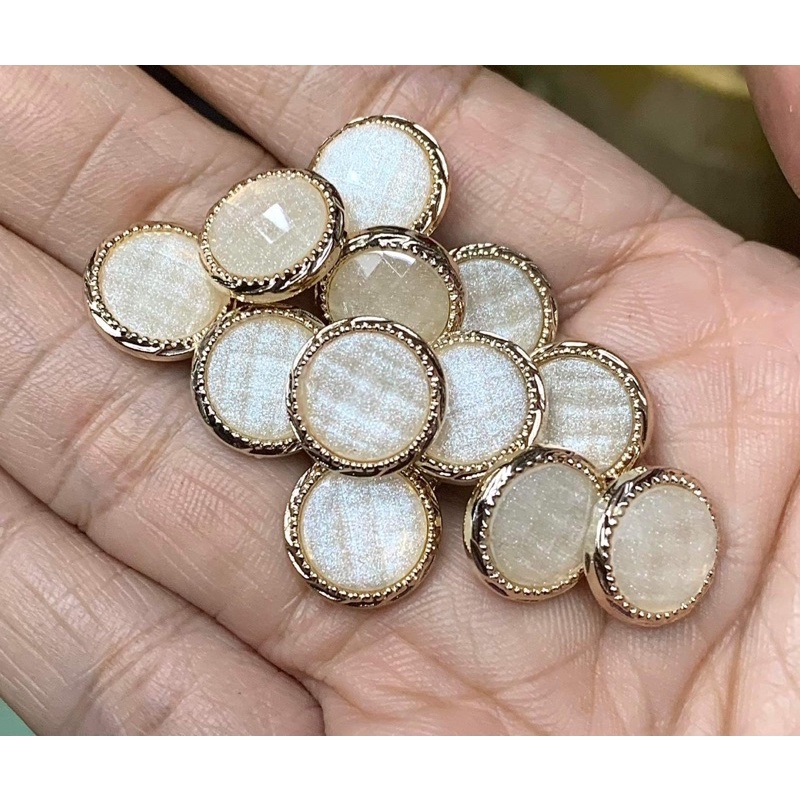 Set 5 nút kiểu thời trang, cỡ 12mm, kết áo sơ mi , áo kiểu rất sang trọng
