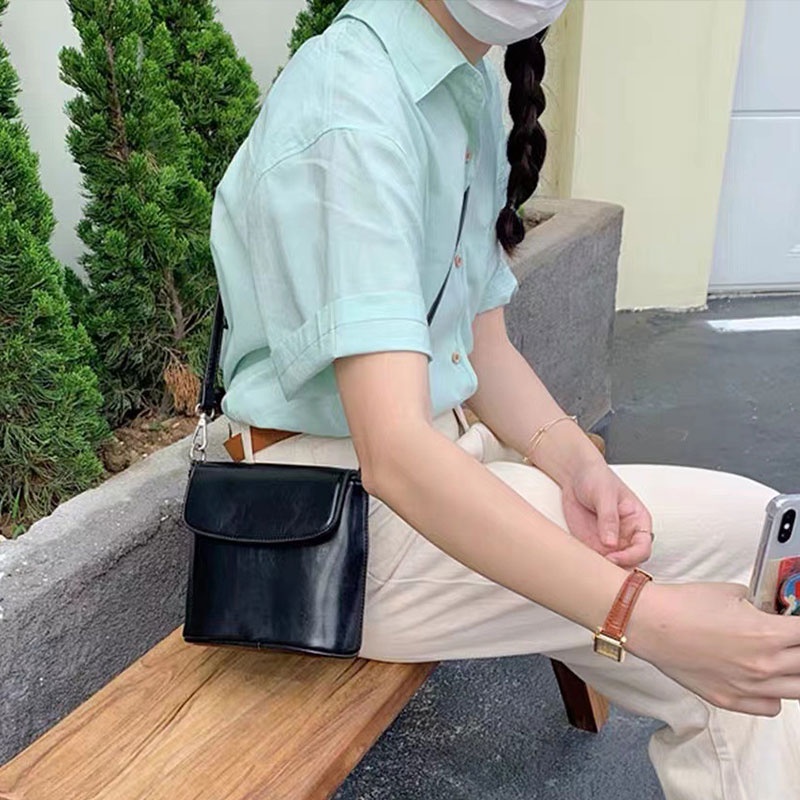 Túi đeo chéo vai YADOU bằng da PU phong cách Hàn Quốc