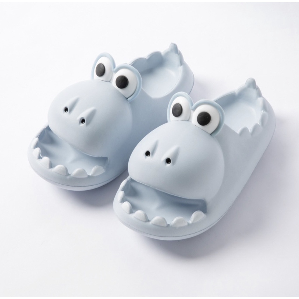 Dép quai ngang cá sấu,dép hà mã, cá xấu há miệng mắt to cho người lớn siêu cute phong cách Ulzzang Mã 19