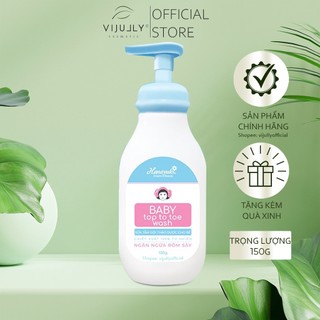 Sữa tắm gội toàn thân em bé Hanayuki Baby To Toe Wash ngăn ngừa rôm sảy - Sữa tắm dịu nhẹ cho bé 150g