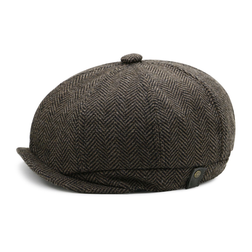 Mũ Nồi Nam Trung Niên Vải Cotton BR22 - Mũ Beret Phong Cách Đẳng Cấp | MUGU