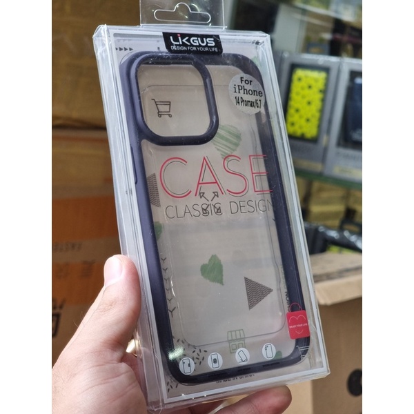 Ốp Likgus lưng trong viền mầu dành cho iPhone 13 đến 14pro max