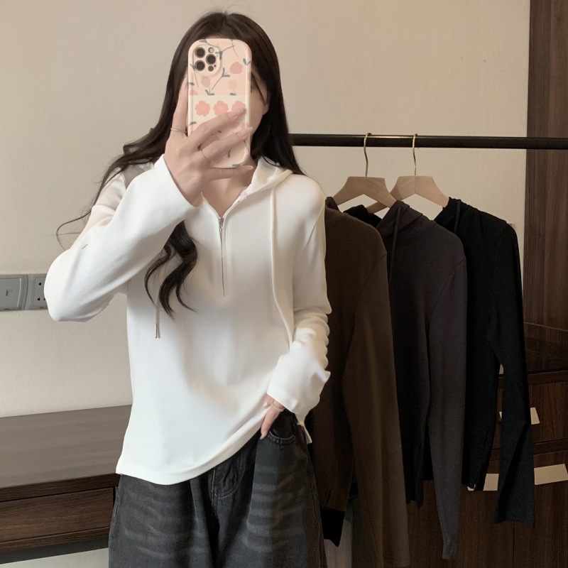 Áo Khoác Lông Nhung Tay Dài Màu Sắc Thời Trang Mùa Thu Phong Cách Hàn Quốc Cho Nữ