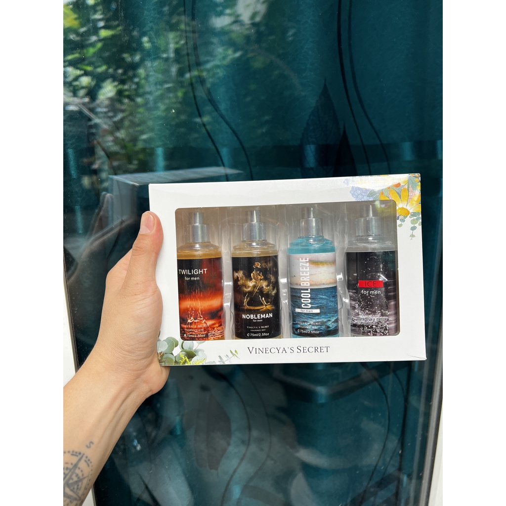 Sét Quà Tặng Xịt Thơm body mist body works chai 75ml