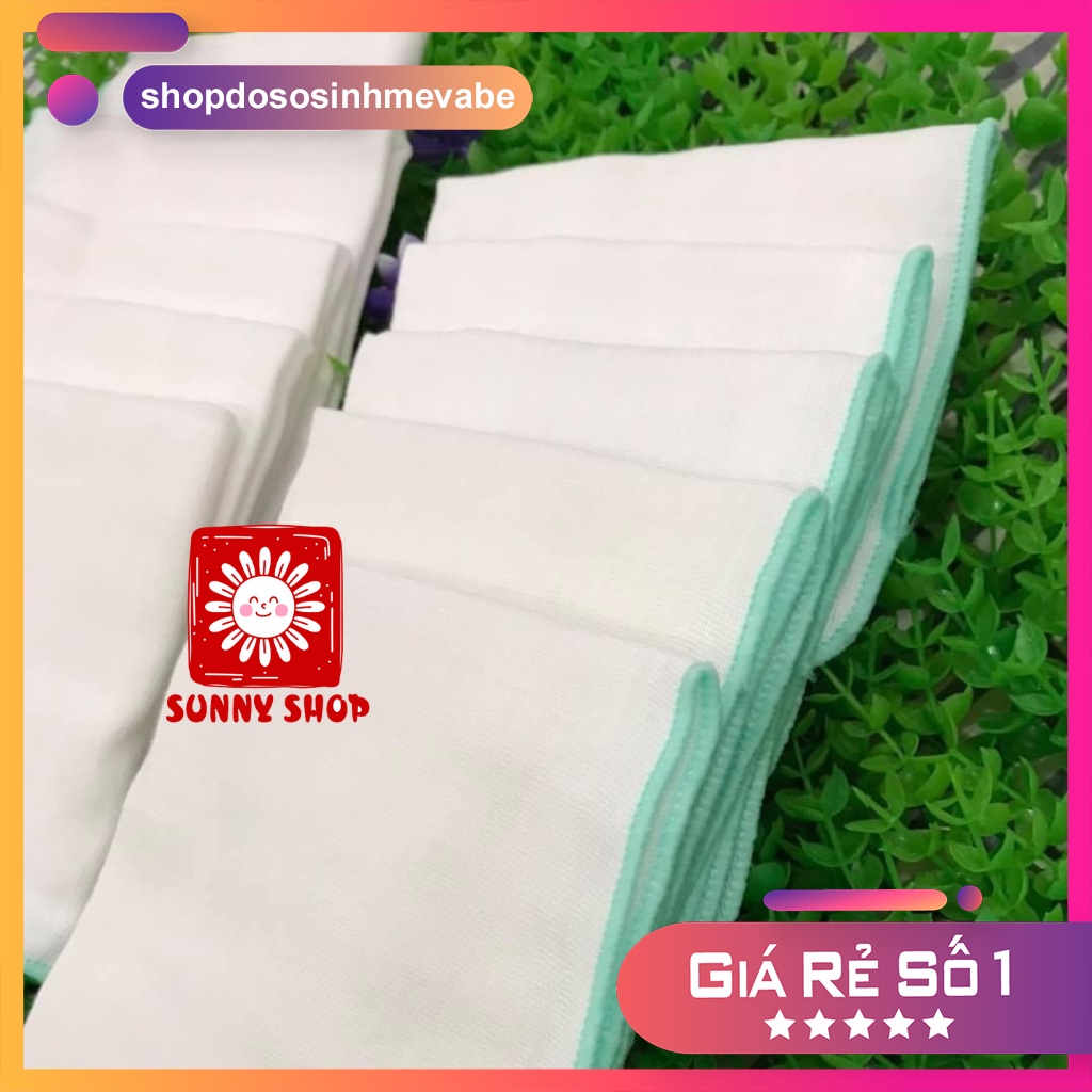 Gói 10 khăn sữa 3 lớp Kim Ngân, khăn xô gạc cho bé