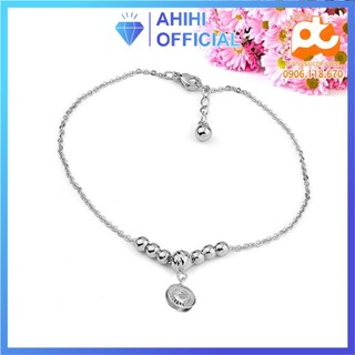 Lắc chân inox nữ giá rẻ nhất hcm không đen - th_lcn44