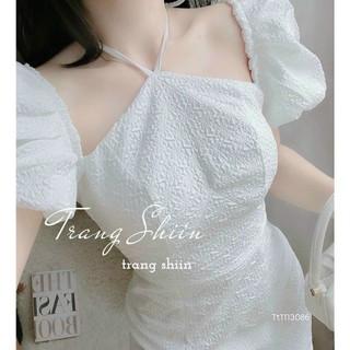 Đầm Cổ Yếm Tay Phồng (chỉ Xốp Loại 1)