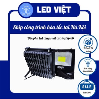 Đèn pha led 20w,30w 50w,100w, đèn led pha ip66 5054 công trình sân vườn, đèn chiếu biển quảng cáo giá rẻ, đèn hình vuông