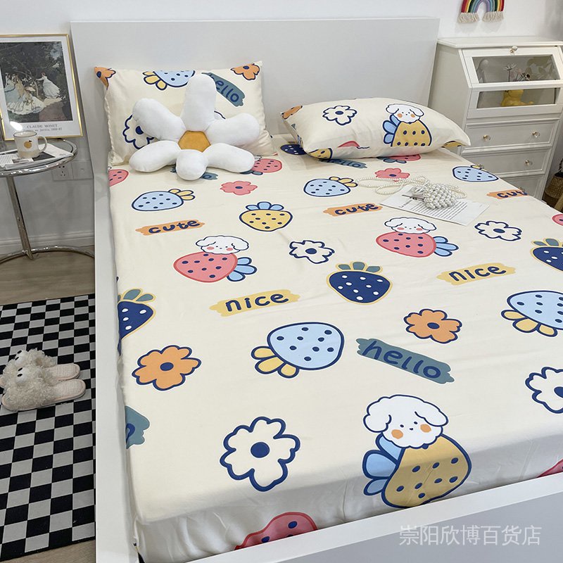 Cadar katil warna tulen Drap giường Hai Kích Thước Dài Màu Trắng / Tím / Xám