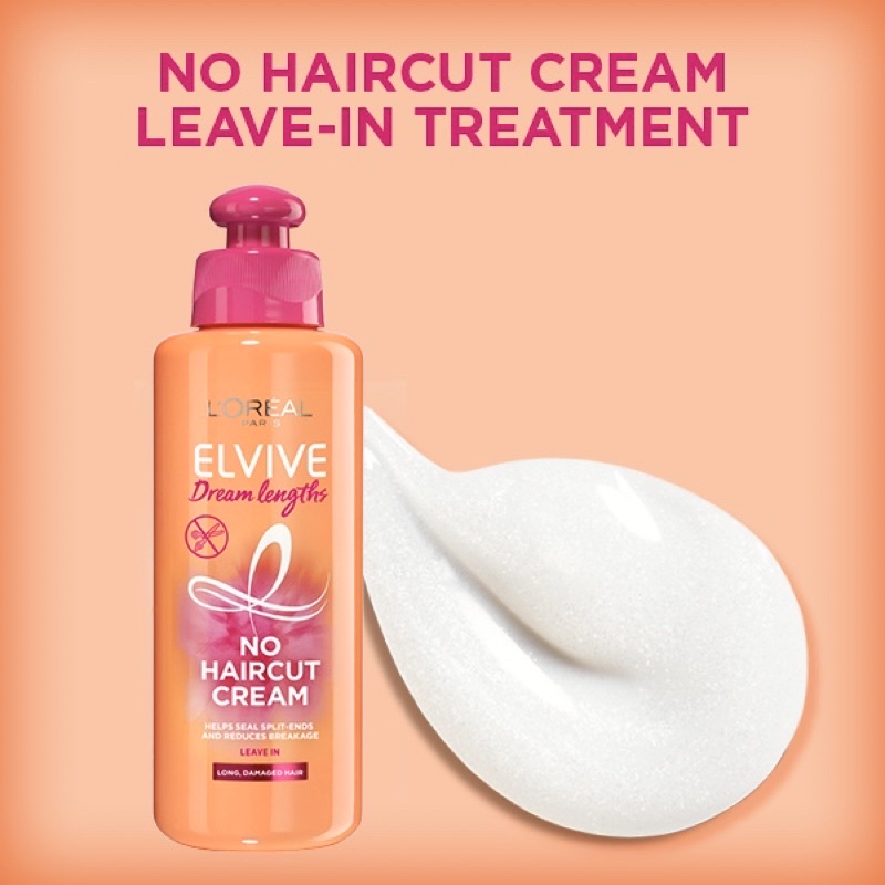 Kem dưỡng tóc Loreal Paris Elvive Dream Length Cream 200ml dưỡng ẩm, giúp tóc mềm mại & giảm gãy rụng