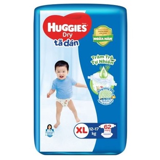 Tã Quần/ Dán Huggies Tràm Trà Tự Nhiên Dry M74+10/L68/XL62/XXL56 + Tặng 8 - ShopMeHeri