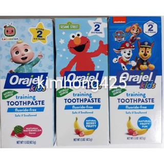 Kem đánh răng Orajel nuốt được cho bé từ 0-3 tuổi