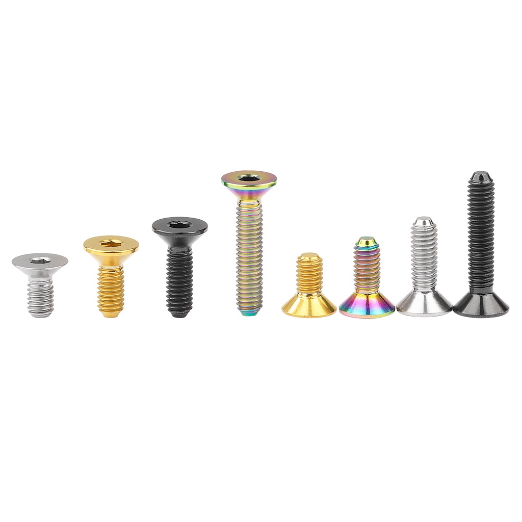 Wanyifa bu lông titan m3 ổ cắm hình lục giác phẳng đầu chìm ti vít din7991 cho xe đạp mô hình hàng không m3x6 8 10 15mm