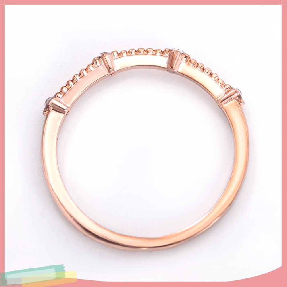 Nhẫn hợp kim trang trí 4 chiếc đính đá thời trang cho nữ