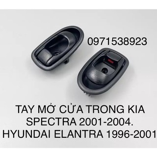 TAY MỞ CỬA TRONG KIA SPECTRA 2001-2004. HYUNDAI ELANTRA 1996-2001 MÀU ĐEN CAO CẤP GIÁ RẺ