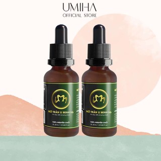 Combo 2 Hộp Mỡ Trăn Umiha Organic Triệt Lông Vĩnh Viễn (30ML X2) - Tặng Bột Cám Gạo Hữu Cơ Umihome Dùng Đắp Mặt Nạ