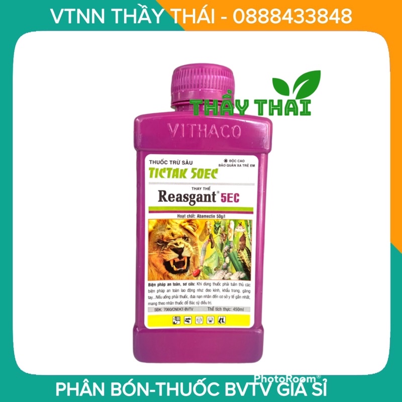 Reasgant 5EC Vithaco, Tictak 50ec, chai 450ml