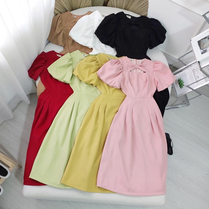 Đầm Nơ Trước Dài