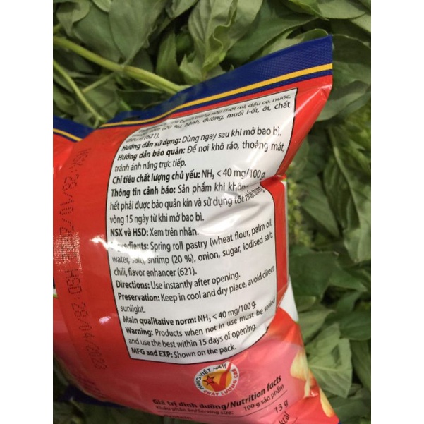 CHẢ GIÒ ĂN LIỀN "NGON NGON" CỦA VISSAN - GÓI 50G - COMBO 5 GÓI