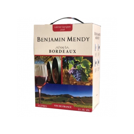 Rượu vang Pháp Benjamin Mendy Cabernet Sauvignon 3 lit