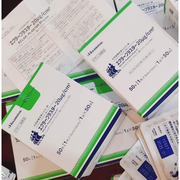Miếng Dán Ép Sẹo Lồi ECLAR PLASTER Hisamitsu  Nhật Bản