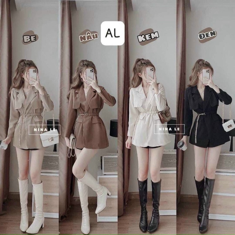 Áo vest nữ 3 màu kèm đai siêu đẹp (kèm ảnh thật)