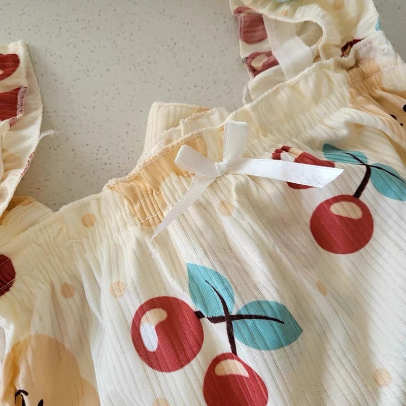 váy ngủ dễ thương hai dây bản to thun cotton mát lạnh dày dặn ngọt ngào phong cách học sinh sinh viên | BigBuy360 - bigbuy360.vn
