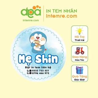 Tem Nhãn Sticker Decan Sữa Chống Nước Intemre.com Cắt Sẳn Thiết Kế Theo Yêu Cầu Số Lượng Ít Khổ A3